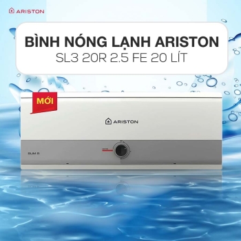 Bình nóng lạnh Ariston 20l ngang Slim3 SL3 20R