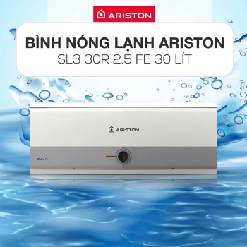 Bình nóng lạnh Ariston 30l ngang  Slim3 SL3 30R