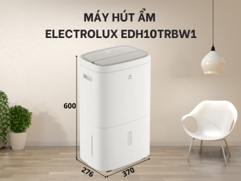 Máy hút ẩm Electrolux EDH10TRBW1 sử dụng cho phòng bao nhiêu m2?